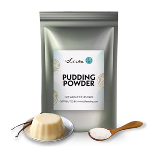 Pudding Powder 1kg, Egg Pudding Mix for Boba Shops