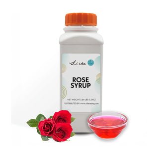Rose Syrup 1.2kg, Floral Syrup for Tea & Lattes