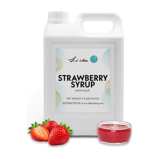 Strawberry Syrup with Pulp 2.5kg, Fruit Tea Syrup